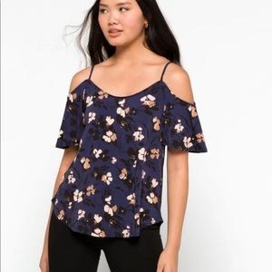 Valette Back Detail Cold Shoulder Knit Top